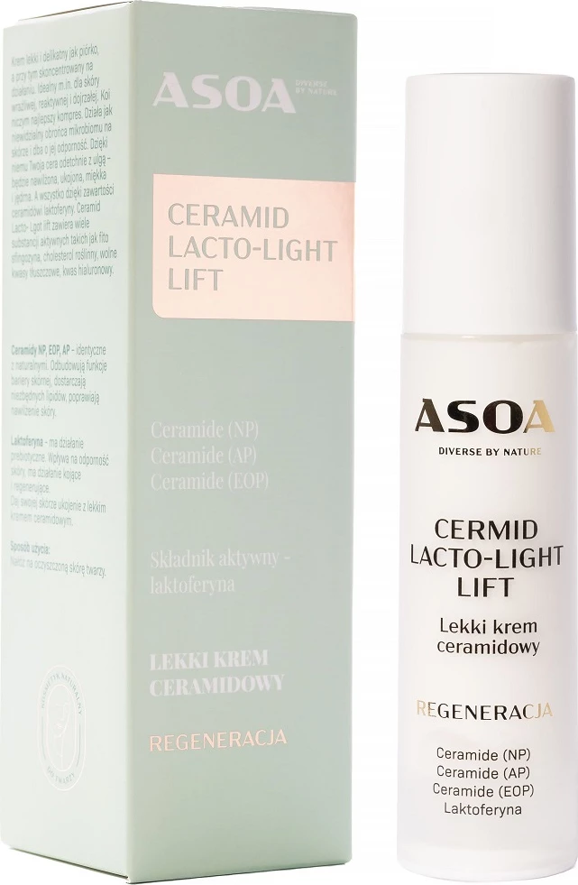 Krem për fytyrë Asoa Ceramid Lacto-Light Lift për femra 50ml