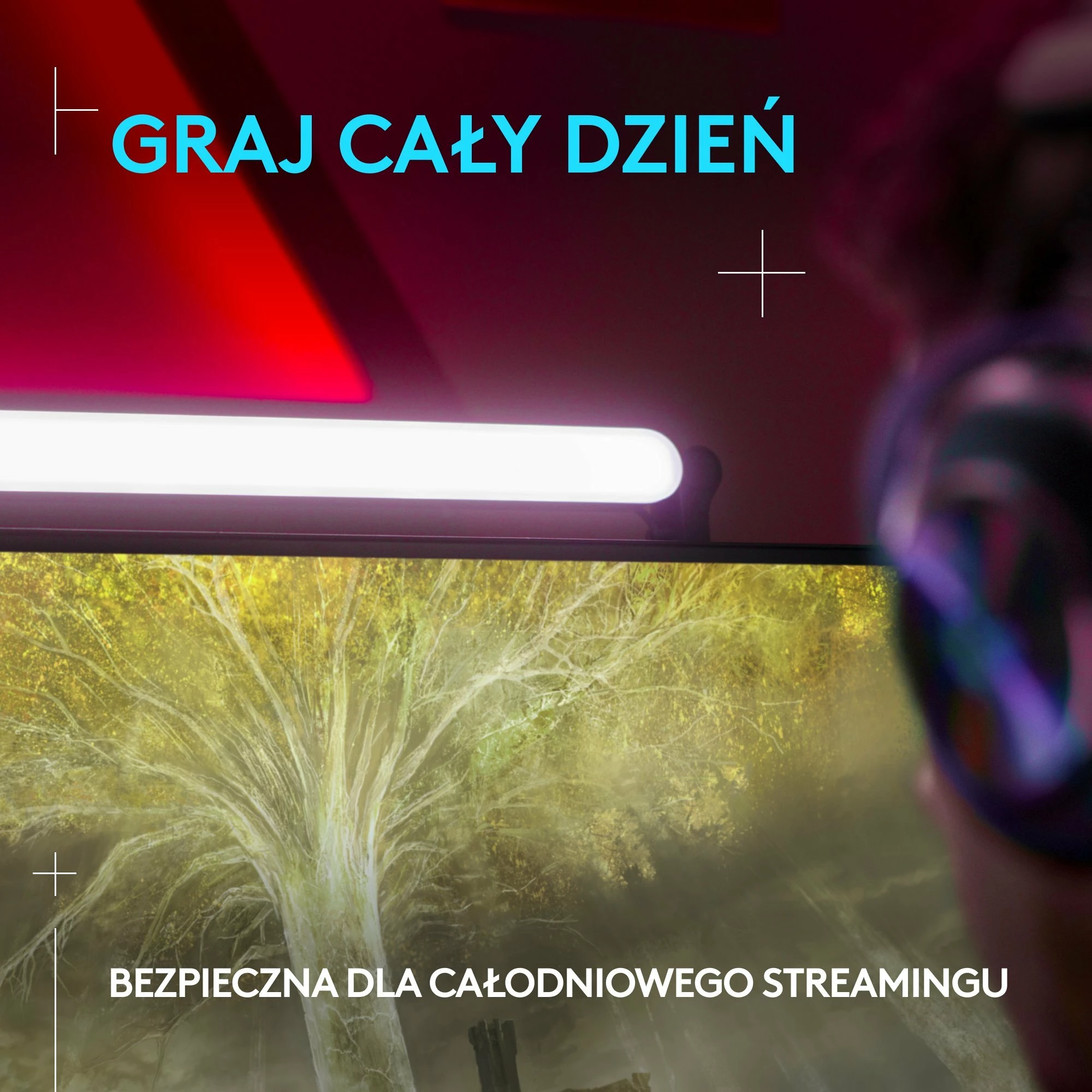 Dritë LED key light për streaming, Logitech G Litra Beam 946-000020, e zezë