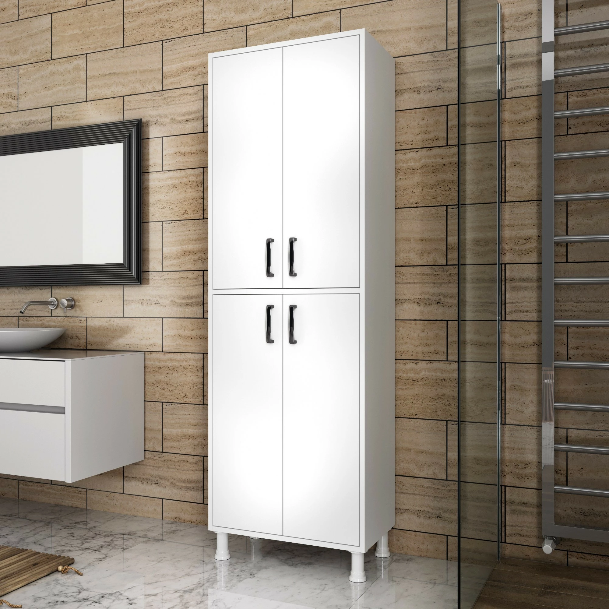 Dollap multifunksional Hanah Home, M4 - 1103, i bardhë