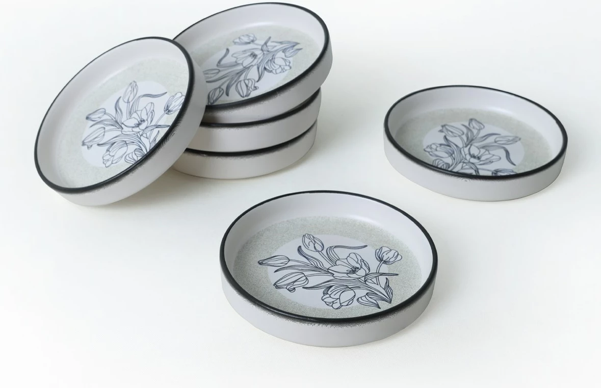 Set tasash qeramike (6 copë), Hermia Concept, X00017909