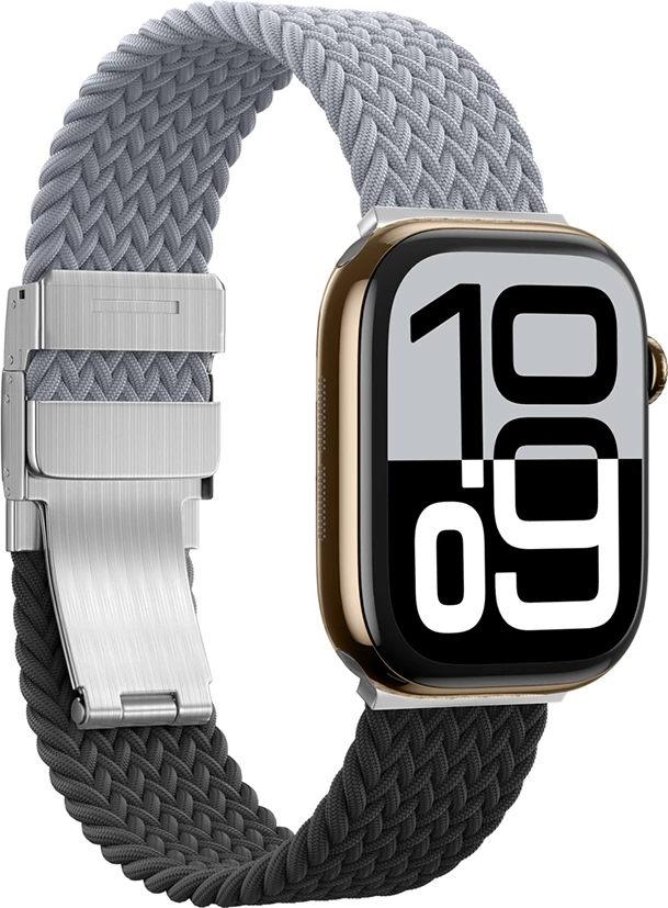 Set rripash AmazingThing Blend Band për Apple Watch 45/46/49mm, gri-e zezë/gri, 2 copë