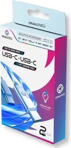 Kabëll USB-C Oniverse, i bardhë, 200 cm