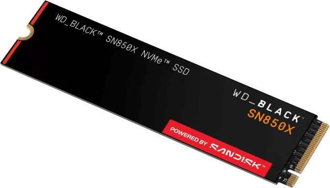 SSD disk SanDisk WD Black SN850X WDS100T2X0E 1TB M.2 2280 PCIe 4.0 NVMe, e zezë