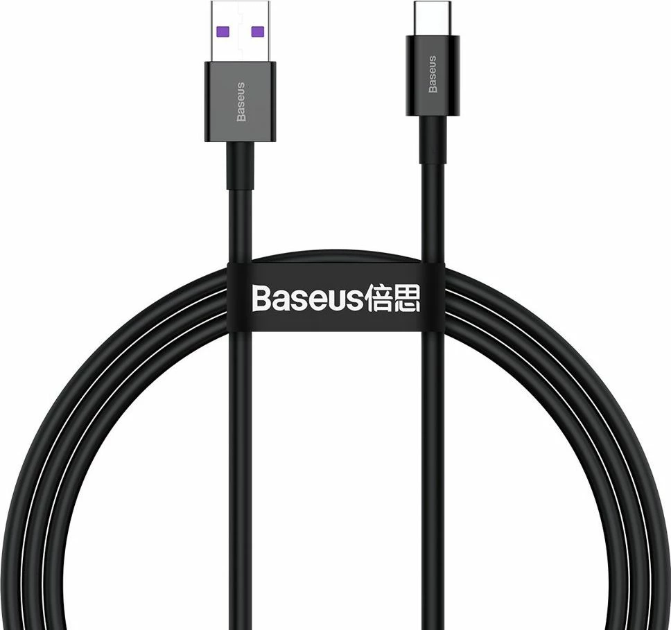 Kabllo USB-A në USB-C Baseus Superior BSU2667BLK 1 m 66 W, e zezë