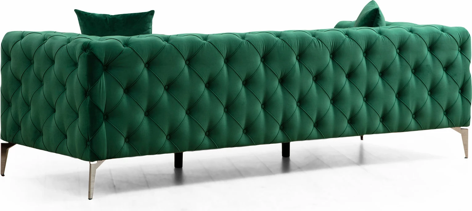 Divan treshe Atelier del Sofa, Como, ngjyrë e gjelbër