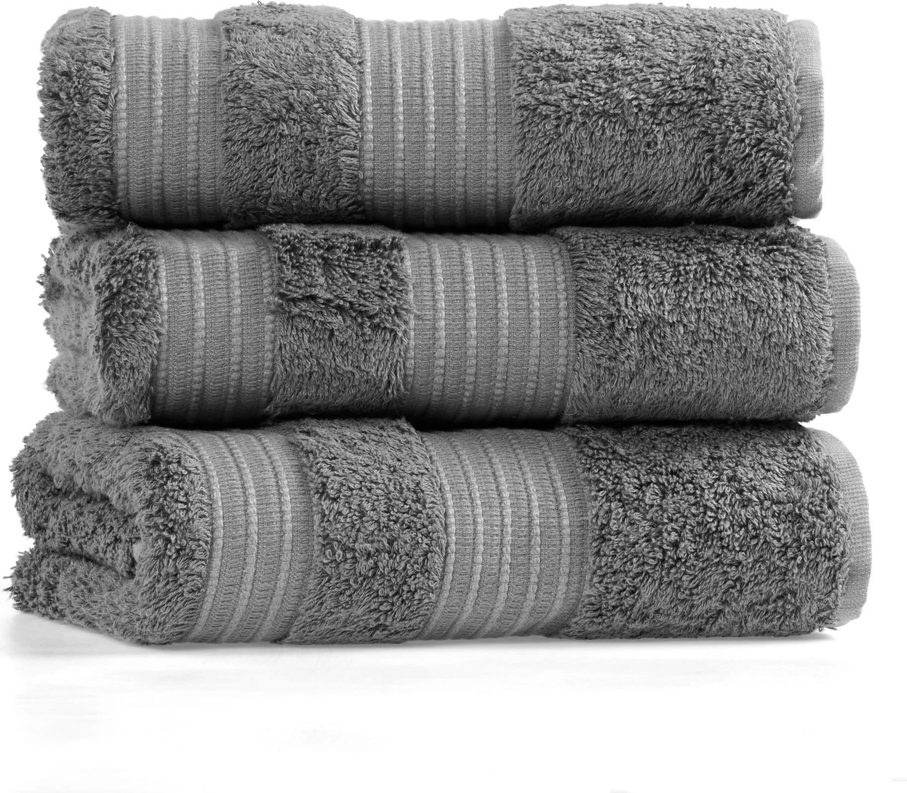 Peshqir banje Mijölnir, London Bath, ngjyrë gri e errët, 100x180cm