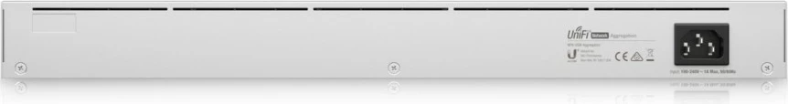 Switch Ubiquiti USW-AGGREGATION, Managed L2, 1U, Argjendtë