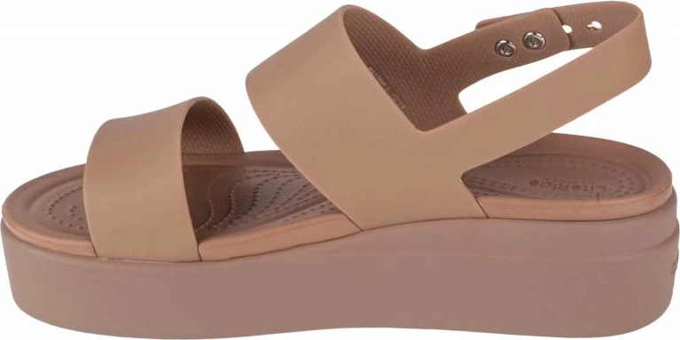 Sandale Crocs Brooklyn Low Wedge për femra, kafe [Madhësia: 36 - 37]