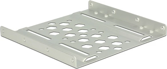 Kornizë montimi HDD/SSD DeLOCK 2.5" në 3.5", alumini, argjendtë