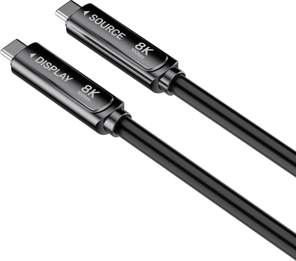 Kabel USB-C Unitek USB-C/USB-C optik, 10m, 10Gbps, PD 60W, 8K@30Hz, i zi
