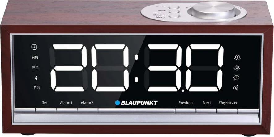 Radio me orë dhe alarm Blaupunkt CR60BT, kafe