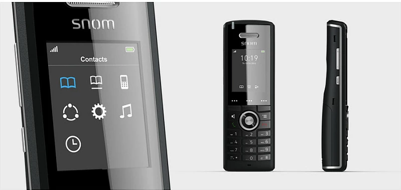 Telefon pa tel Snom M65, ekran 2", Li-Ion, i zi