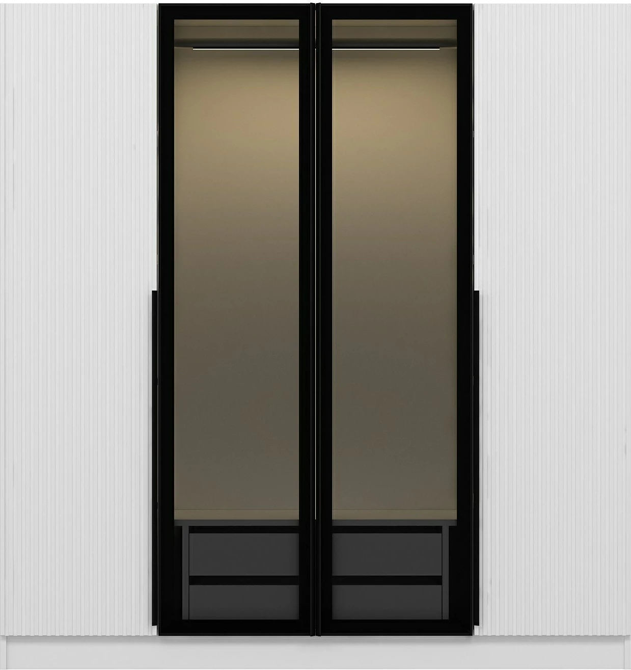 Dollap garderobe Skye Decor, Kale Plus, fume, 180x210x52cm
