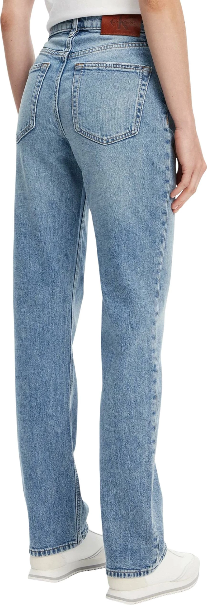 Xhinse për femra Calvin Klein Jeans High Rise Straight N LV047B914G, blu denim e çelët [Madhësia: W29]