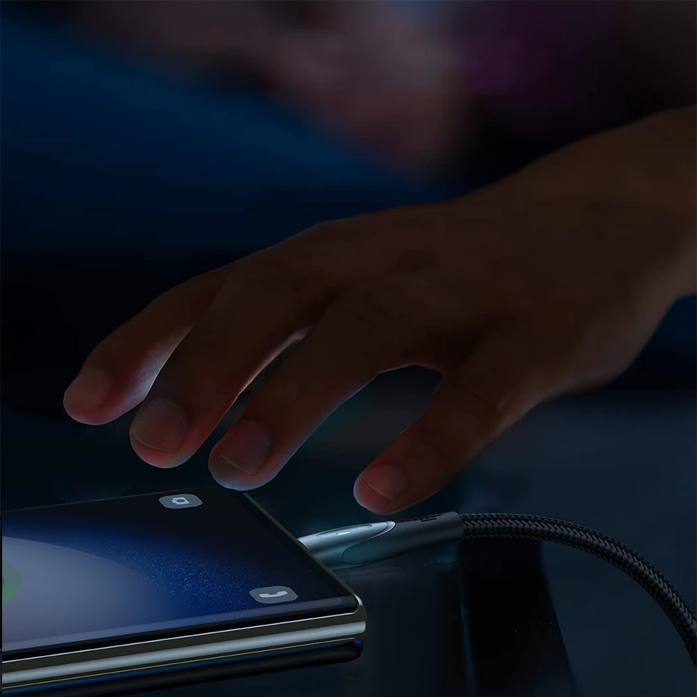 Kabllo USB-C në USB-C Joyroom Star-Light Series SA27-CC5, 1.2m, 100W, e zezë