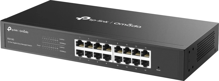 Switch i menaxhuar TP-LINK ES216G, 16 porta Gigabit, Kasë metalike