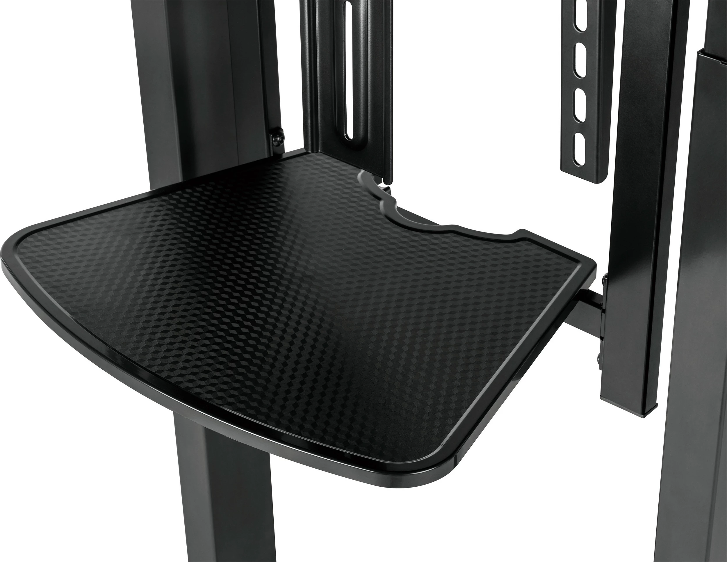 Stativ dyshemeje për TV/Monitor EQUIP 650633, 55"-100", VESA 800x600, me rrota, 120 kg, i zi