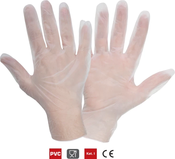 Doreza mbrojtëse vinili LAHTI PRO L240610B, madhësi XL (10), 100 copë, të bardha