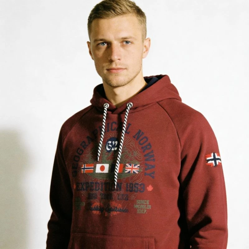 Duks për meshkuj Geographical Norway, i kuq burgundy