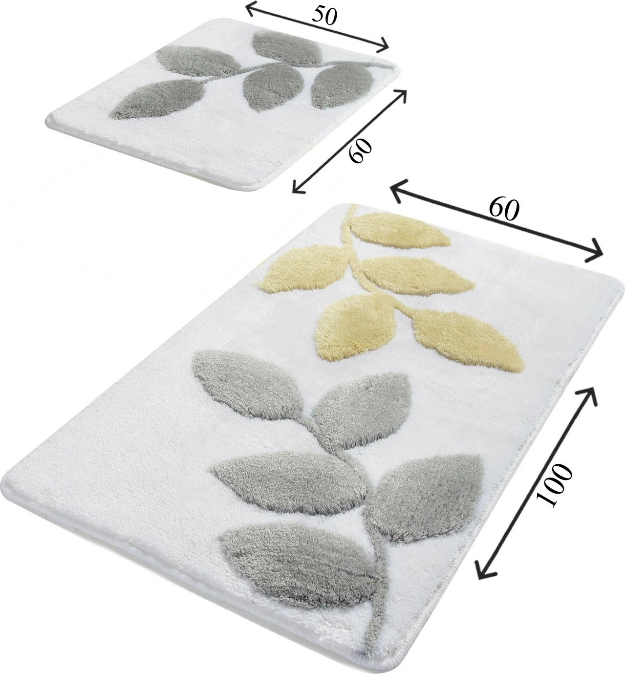 Set tapetash akrilike për banjo, 2 copë, Mijölnir Innovia, e bardhë