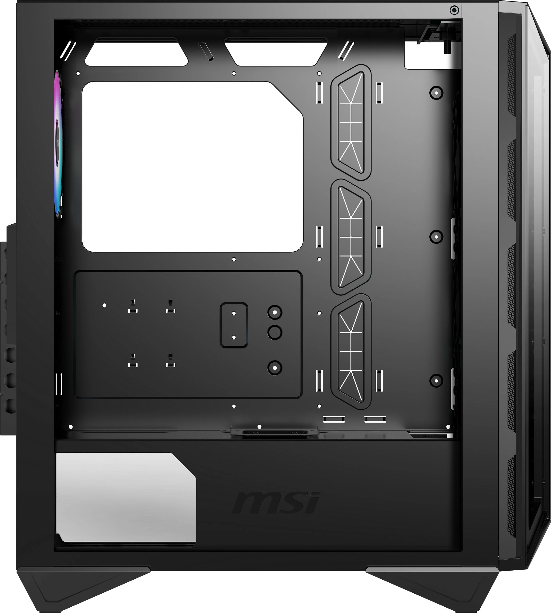 Kasë MSI MPG GUNGNIR 110R, midi tower, xham i temperuar, RGB, e zezë