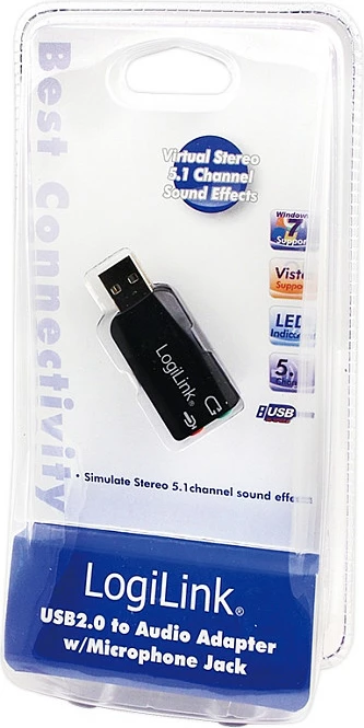 Kartë zanore LogiLink USB, 5.1 kanale
