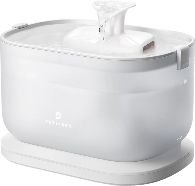 Shpërndarës uji për mace Petlibro Dockstream, 2.5L, pompë pa tela, e bardhë