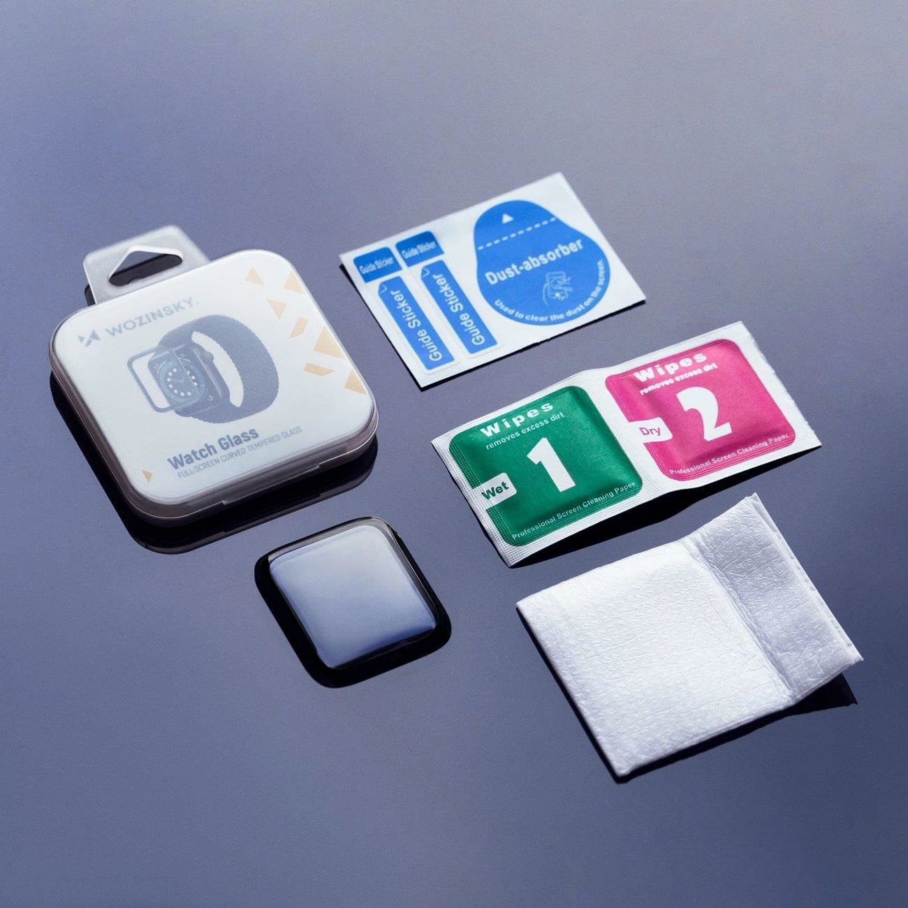 Xham hibrid për Apple Watch, Wozinsky Watch Glass, 45 mm, i zi