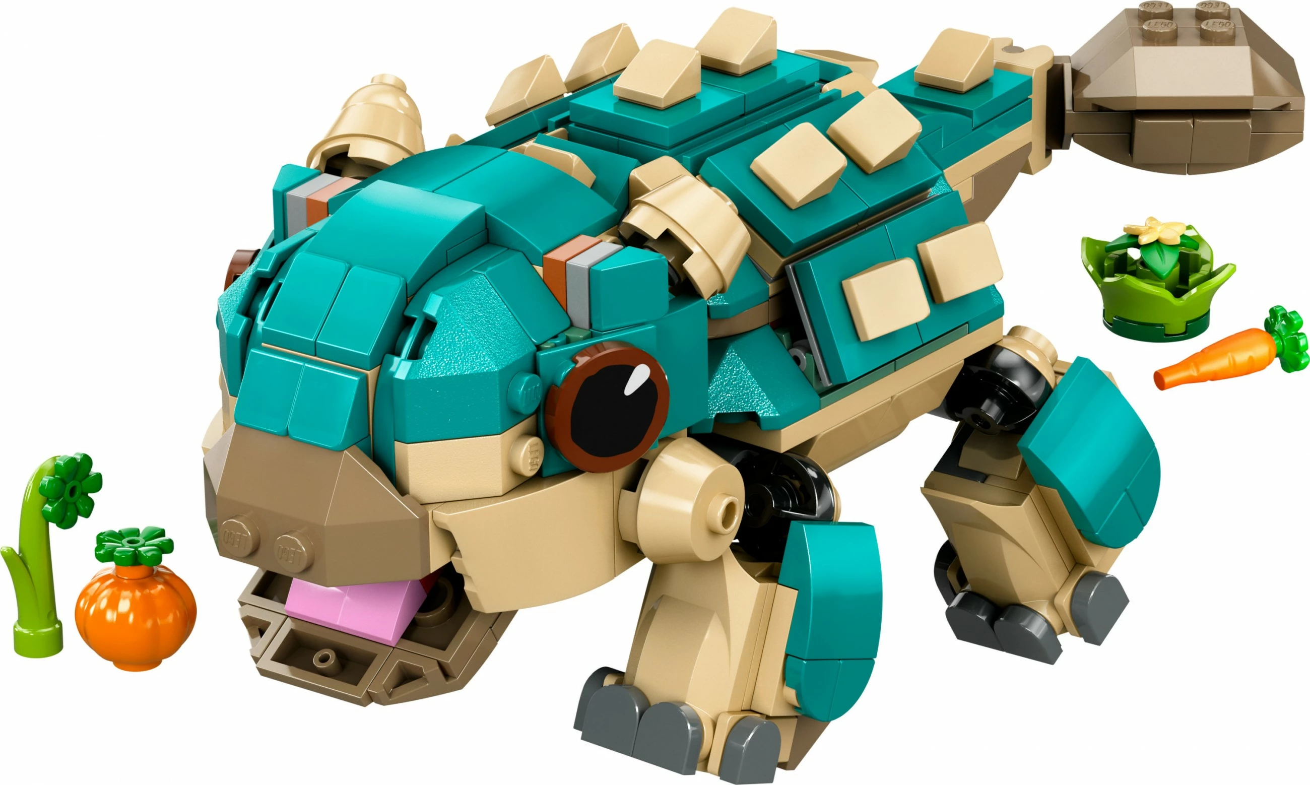 Set ndërtimi LEGO Jurassic World 76962 Baby Bumpy Ankylosaurus, shumëngjyrëshe