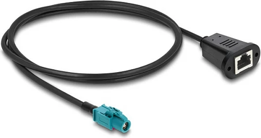 Kabllo DeLOCK HSD Z (femër) në RJ45 (femër), 1 m, e zezë/blu
