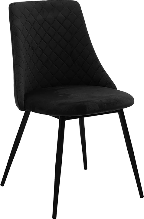 Karrige Giselle, kadife e zezë, këmbë të zeza