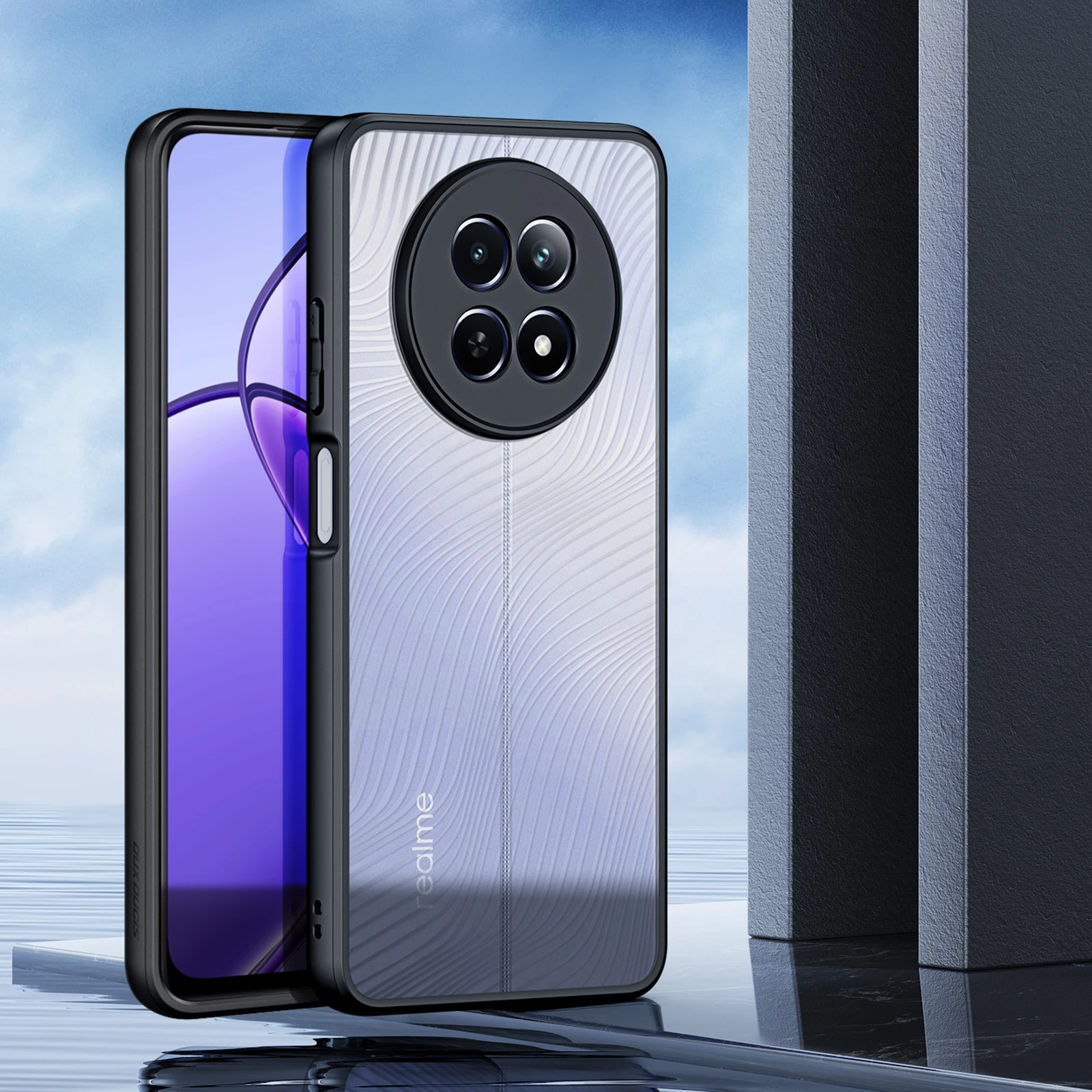Mbështjellës Dux Ducis Aimo për Realme 12 / 12x 5G, i zi