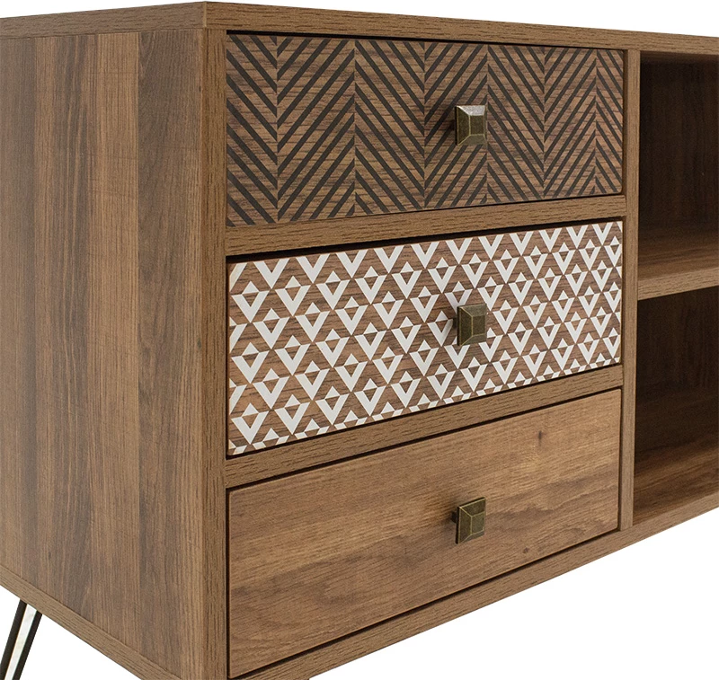 Njësi TV Boho ngjyrë arre 120x39x64cm