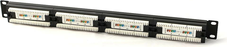 Patch panel Digitus DN-91524U-1, 24 porta, Cat 5e, 1U, 19 inç, zi