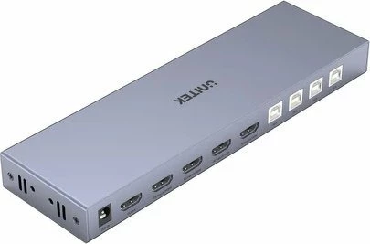 Switch KVM Unitek V306A 4K@60Hz HDMI 2.0 4-në-1 / 1-dalje, 4x USB, gri