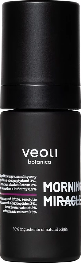 Krem fytyre për femra Veoli Botanica Morning Miracle Brightening and Lifting Senolytic, 30ml