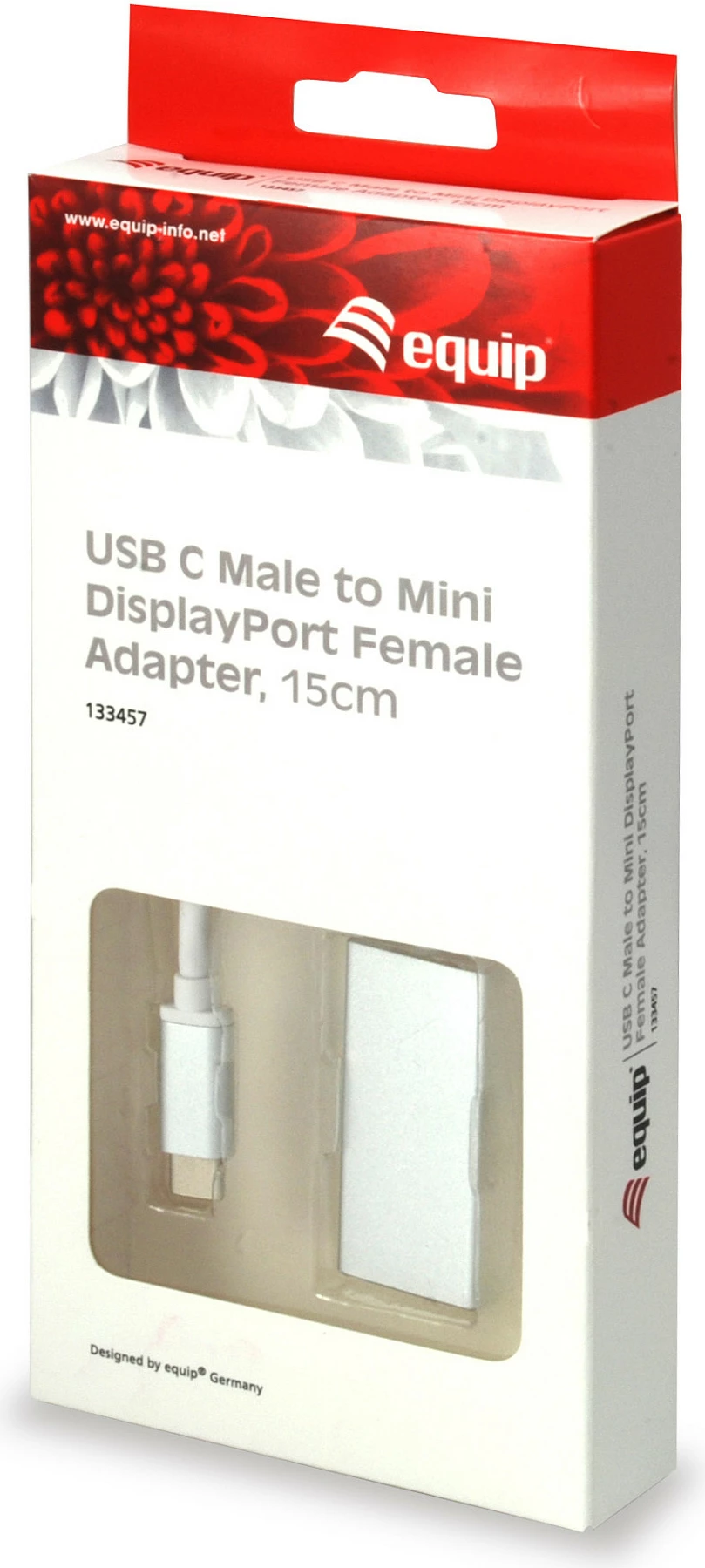 Adapter USB Type C në Mini DisplayPort Equip 4096x2160 pikselë, bardhë
