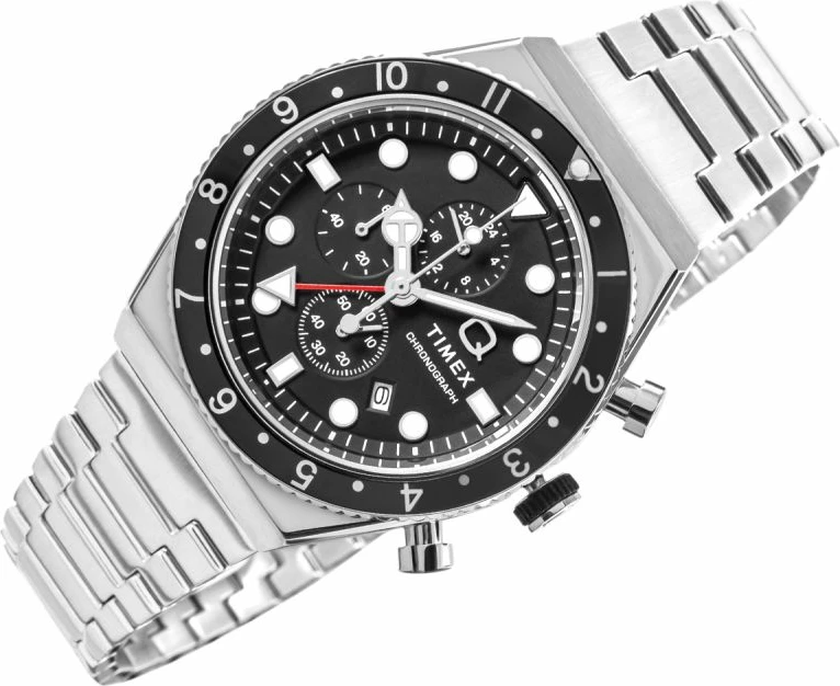 Orë dore për meshkuj Timex, e zezë