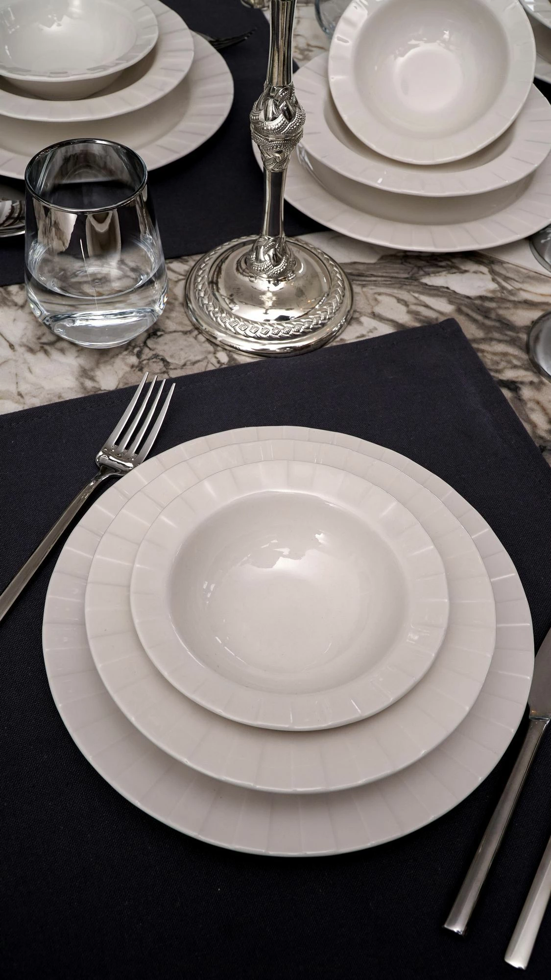 Set darke (18 cope), Hermia Concept, Zumrut, porcelan i bardhe