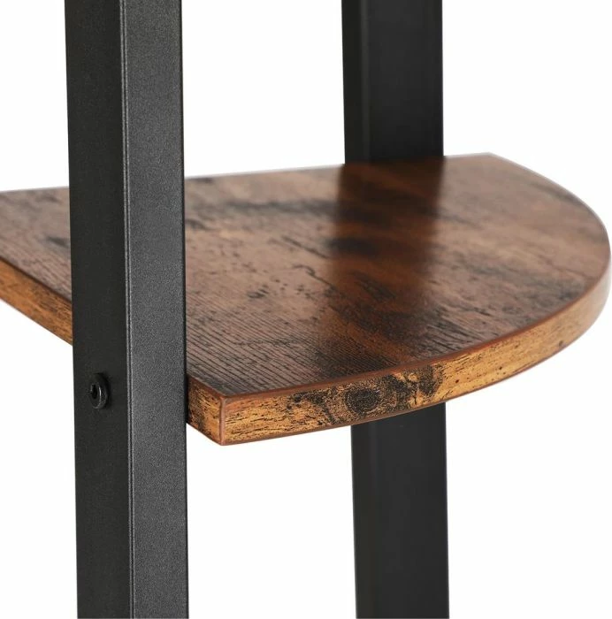 Raft qosheje VASAGLE LLS34XV1 34×34×125 cm, 4-nivele, kornizë metalike, rustic brown