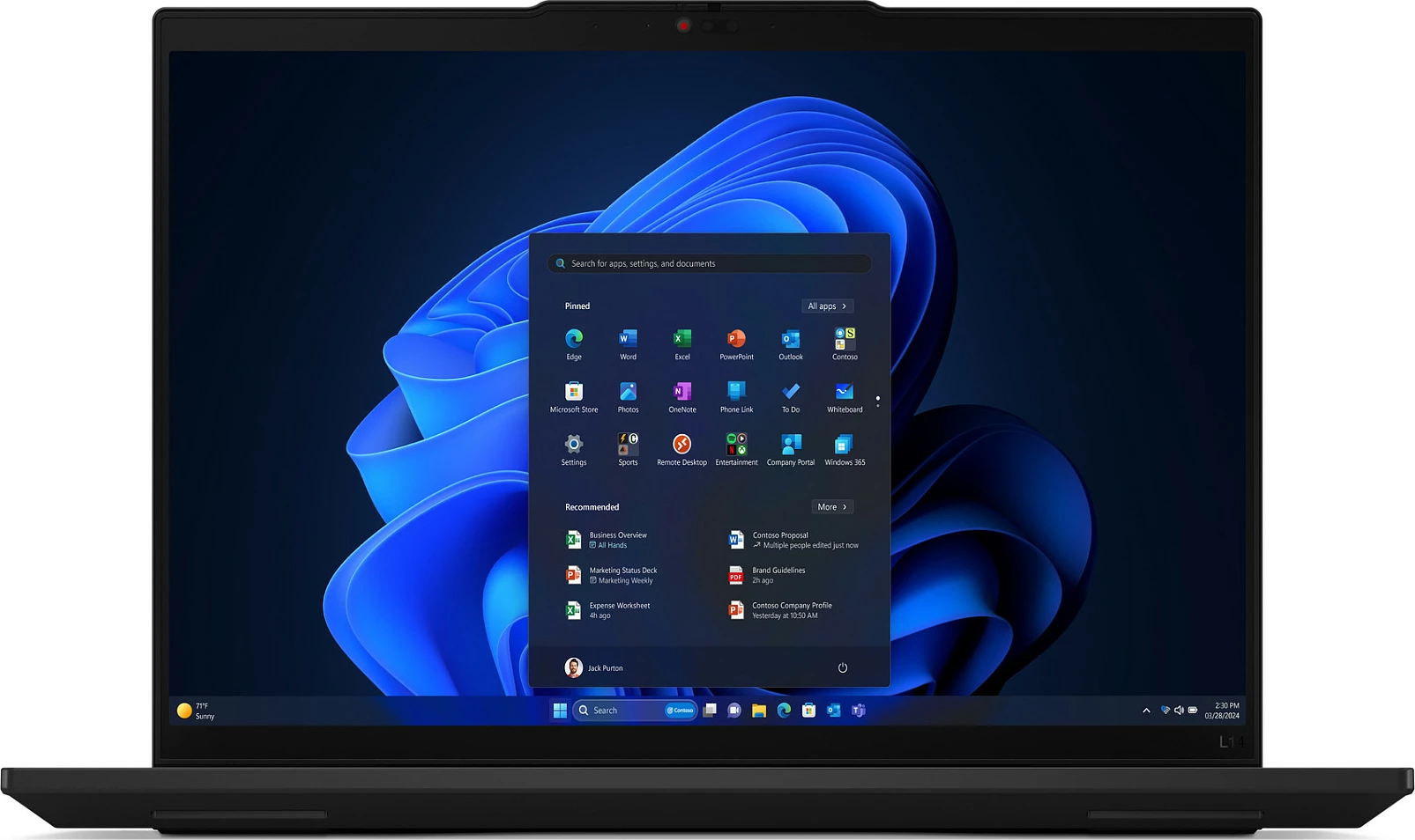 Laptop Lenovo ThinkPad L14 G5, Core Ultra 5 125U, 16GB RAM, 256GB SSD, 14" WUXGA, Windows 11 Pro, i zi