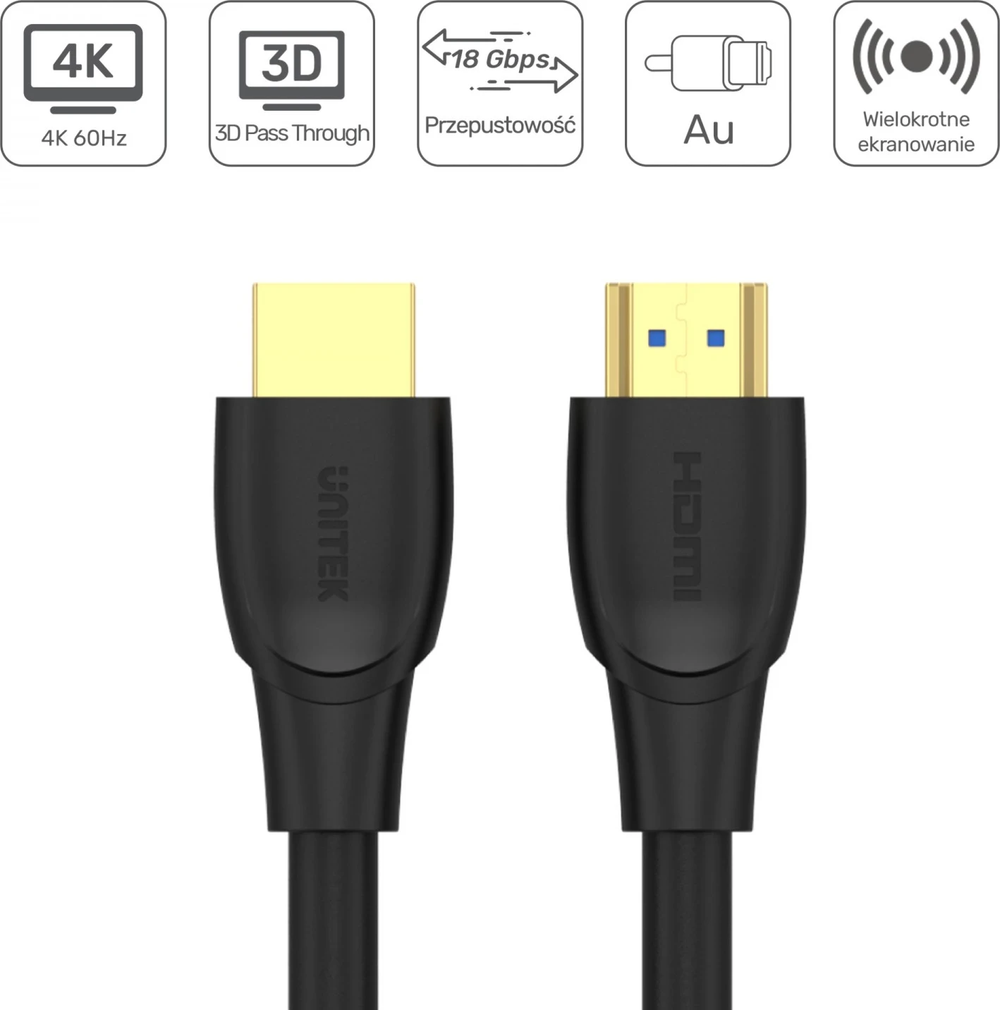 Kabllo HDMI Unitek, 10m