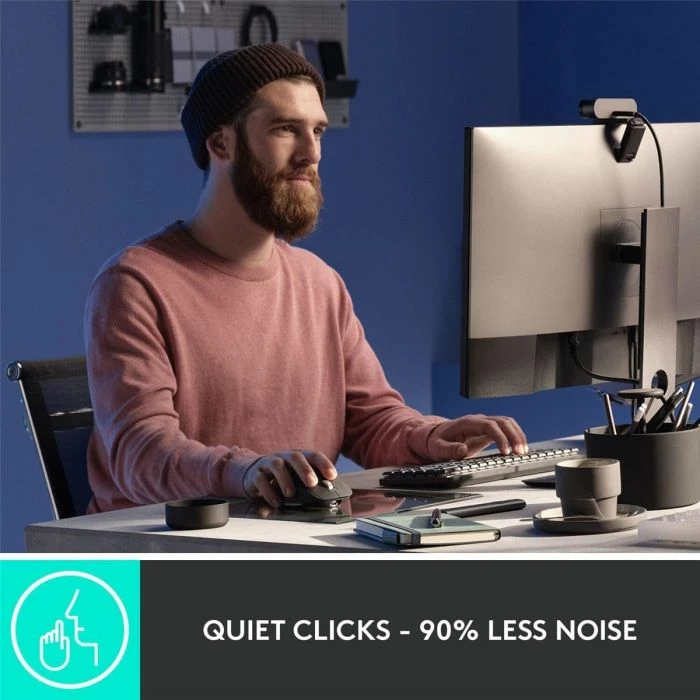 Maus Logitech MX Master 3S for Business, wireless, 8000 DPI, Logi Bolt + Bluetooth, USB-C, Graphite, OEM
