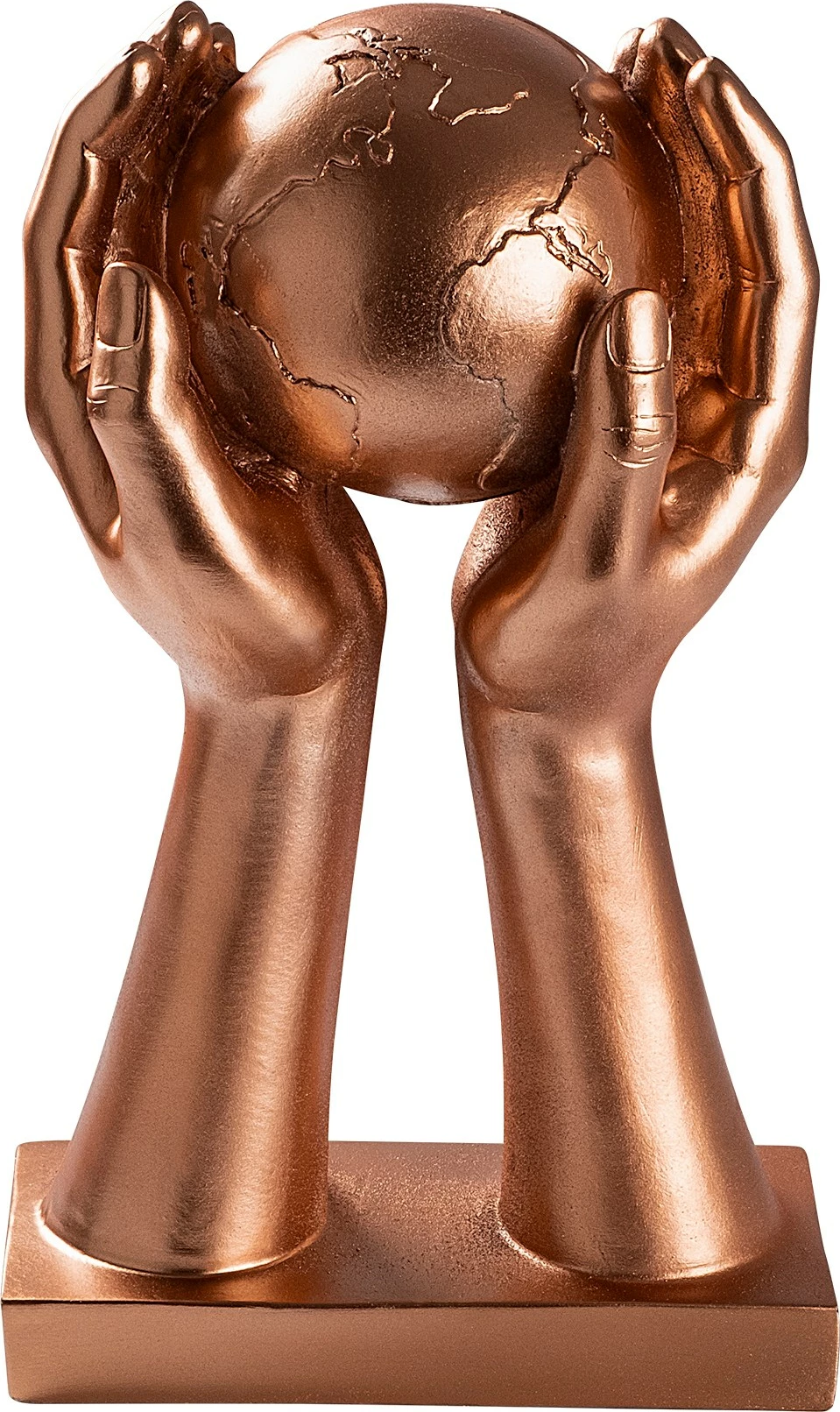 Objekt dekorativ Aberto Design, Global, bronz, 18x30x9cm
