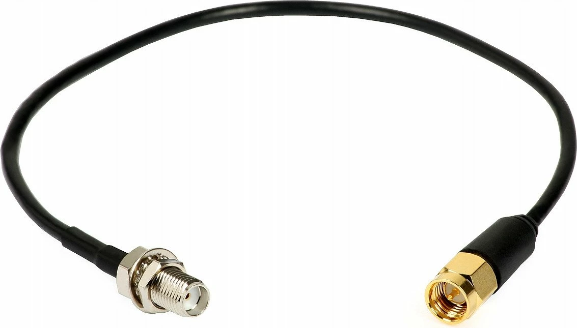 Kabllo antene Ropam AT-SMAM-20-SMAF 0.2 m SMA-m në SMA-f 50 Ohm RG174, e zezë