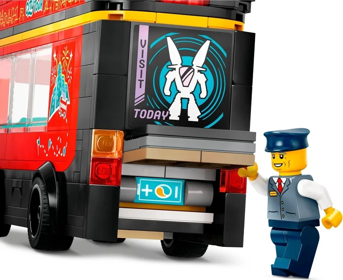 Set LEGO City 60407 Autobus i kuq dykatësh