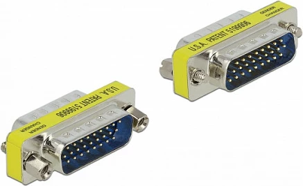 Adapter D-Sub 26-pin DeLOCK gender changer, mashkull në femër, argjendtë