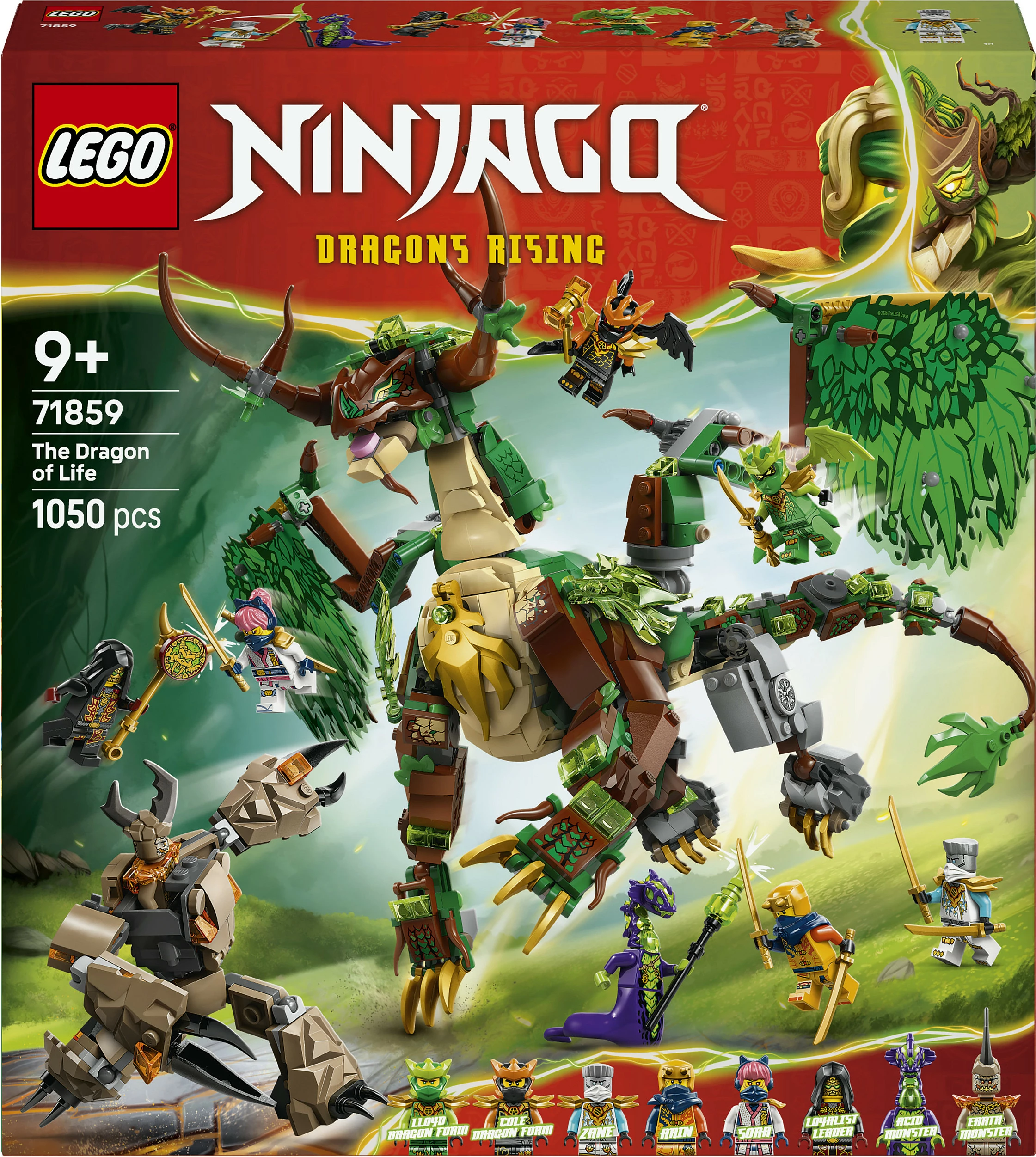 Set ndërtimi LEGO NINJAGO 71859 The Dragon of Life, 1050 copë, multikolor