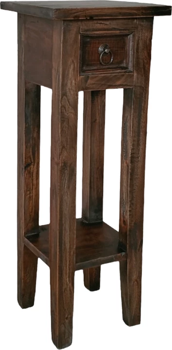 Tavolinë anësore Orkney, ngjyrë arre, dru mahogany, 25x25x67 cm