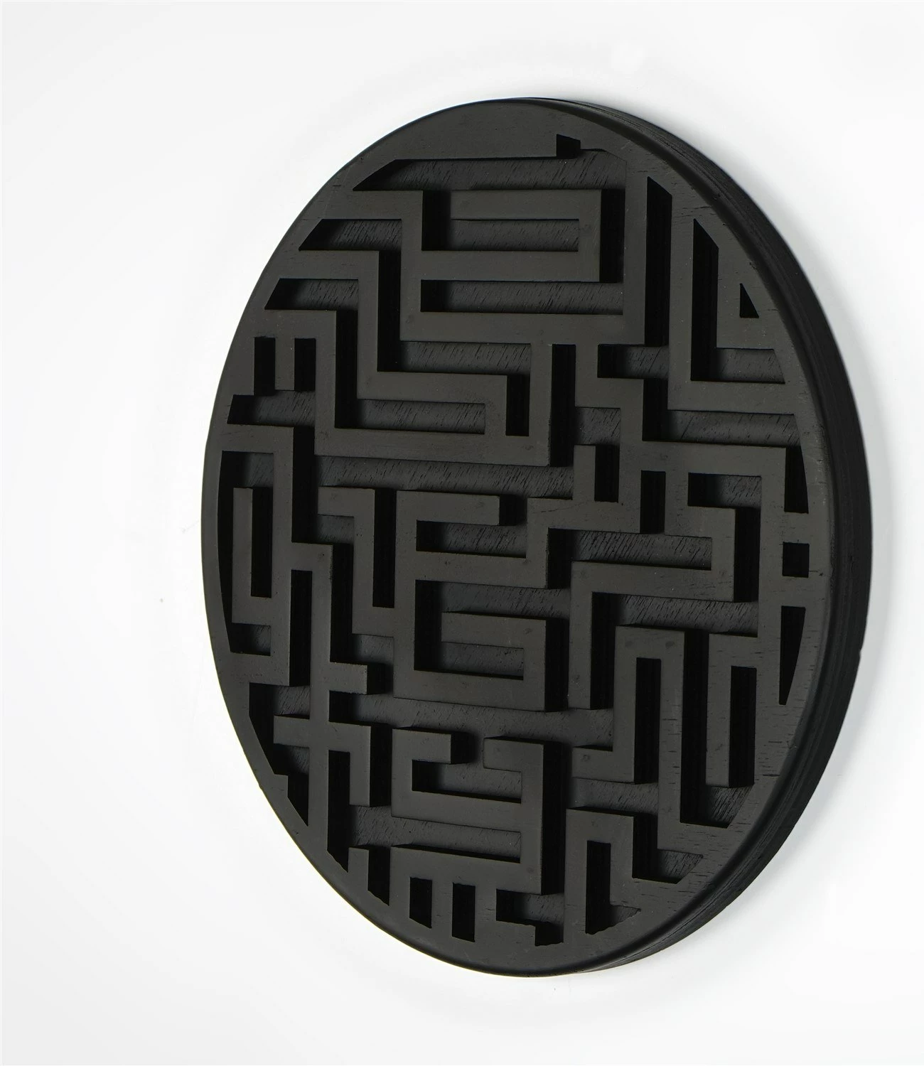 Aksesor dekorativ për mur, Wallity, ART139, ngjyrë e zezë, 33x33x2cm